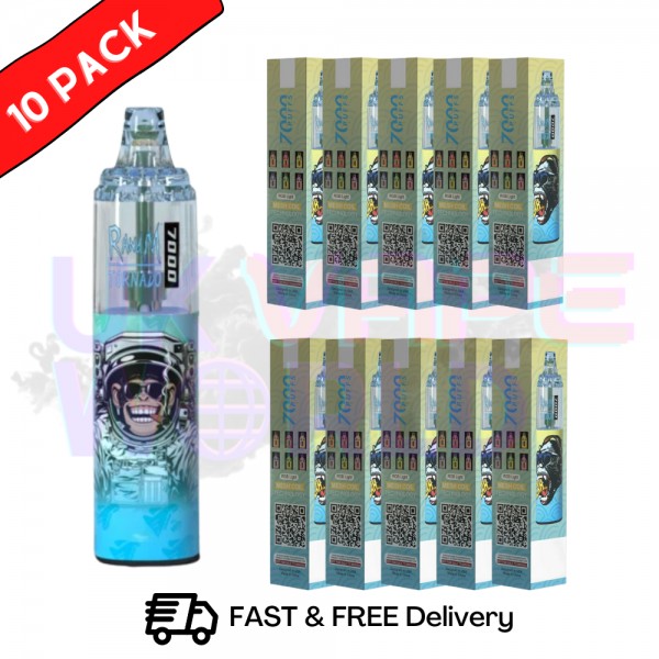 Strawberry Donut - Tornado 7000 Puff Bar R and M Pack Of 10 Vape Pen