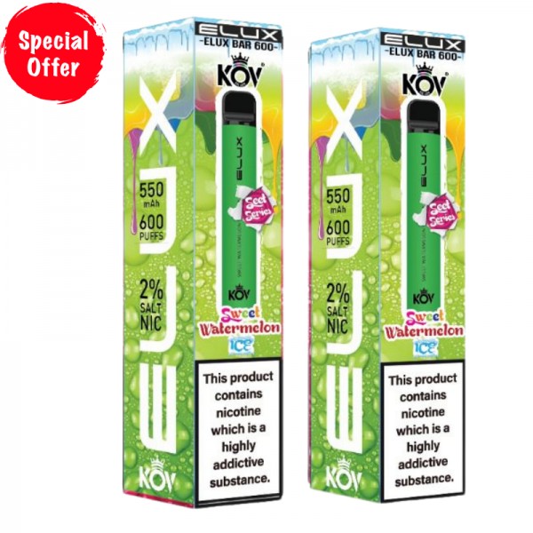 Sweet Watermelon Ice By Elux Bar Disposable Vape
