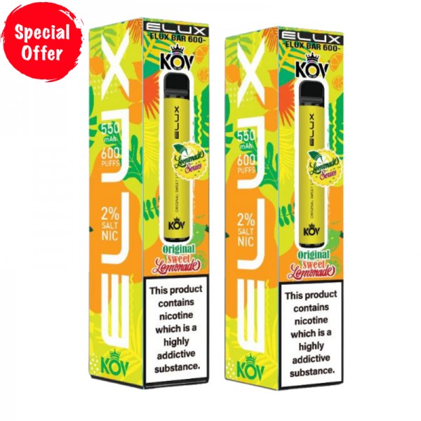 Original Sweet Lemonade By Elux Bar Disposable Vape