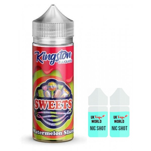 Kingston Sweets Watermelon Slices 100ml Shortfill