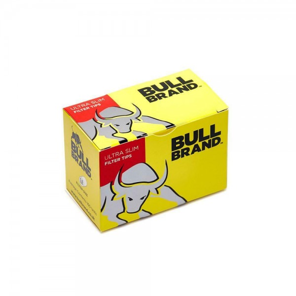 Bull Brand Ultra Slim Filter Tips - 10 Box X 160 Filter Tips