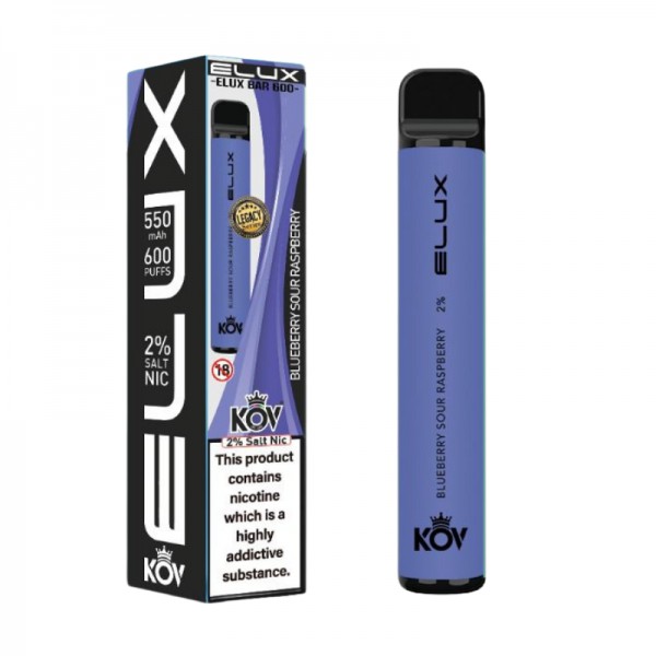 Blueberry Sour Raspberry By Elux Bar Disposable Vape