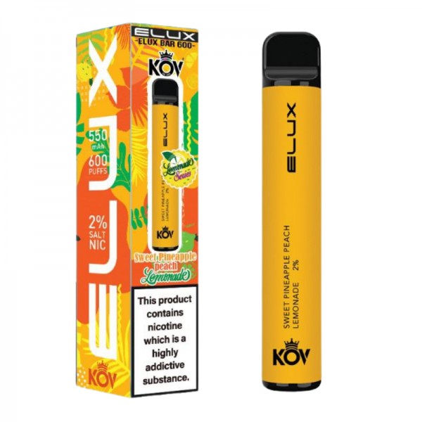 Sweet Pineapple Peach Lemonade By Elux Bar Disposable Vape