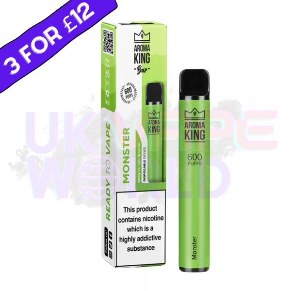 Monster By Aroma King 600 Puffs Disposable