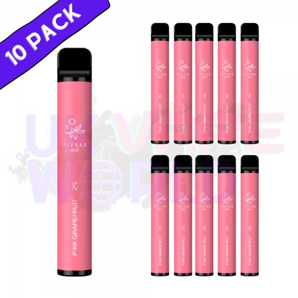 Elf Bar 600puff - New Flavour Pink Grapefruit Box of 10