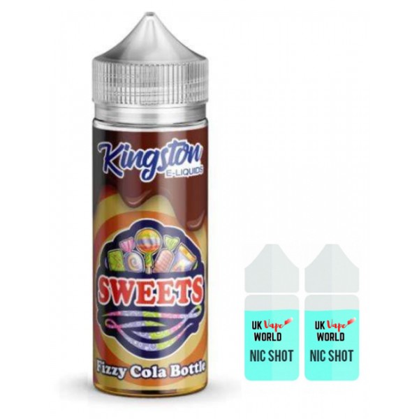 Kingston Sweets Fizzy Cola Bottles 100ml Shortfill