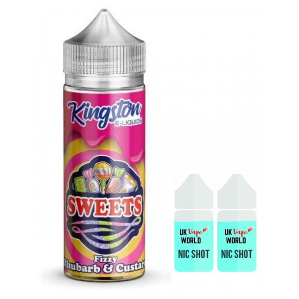 Kingston Sweets Fizzy Rhubarb & Custard 100ml Shortfill