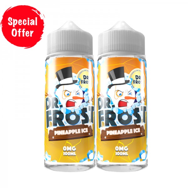 Pineapple Ice Flavour Dr Frost 100ML Shortfill E Liquid