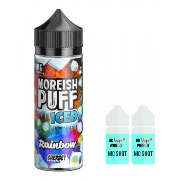 Moreish Puff Iced Rainbow 100ml Shortfill