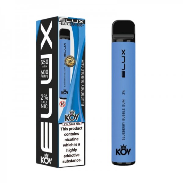Blueberry Bubblegum By Elux Bar Disposable Vape