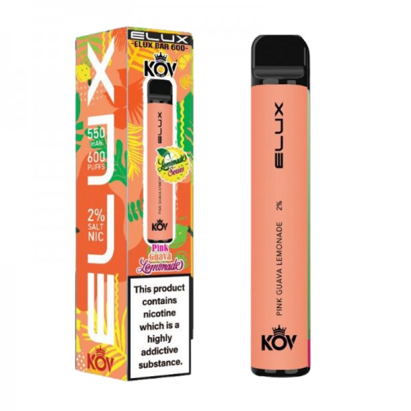 Pink Guava Lemonade By Elux Bar Disposable Vape