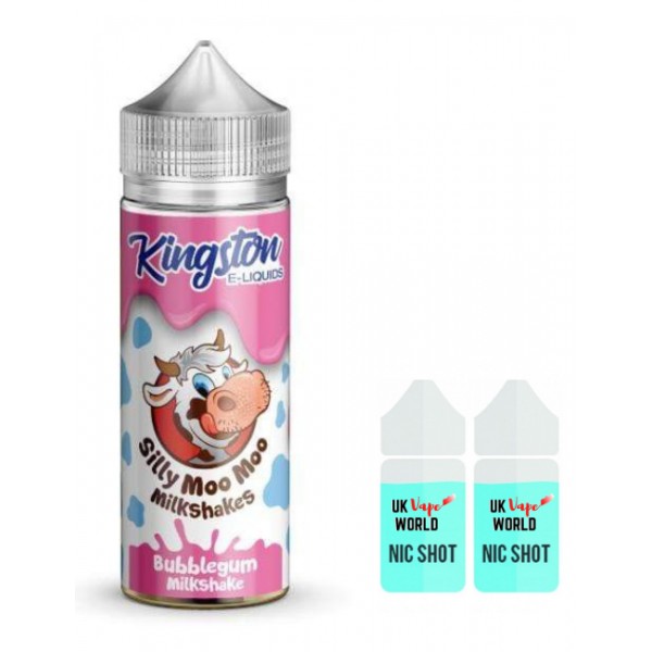 Kingston Silly Moo Moo Milkshakes Bubblegum 100ml Shortfill