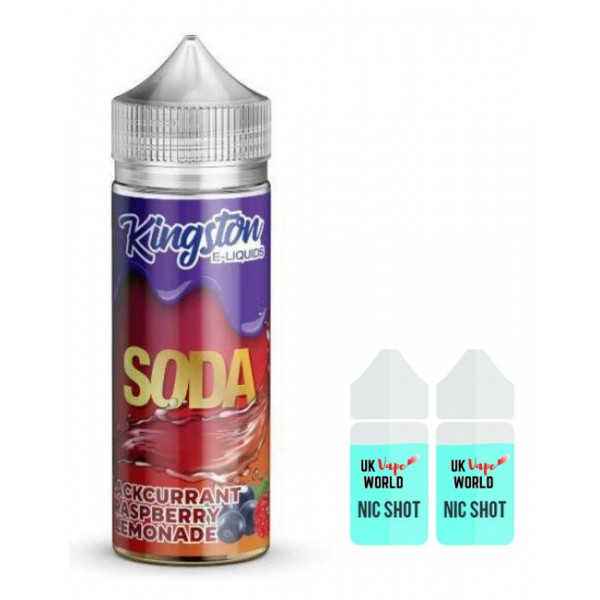 Kingston Soda Blackcurrant Raspberry Lemonade 100ml Shortfill