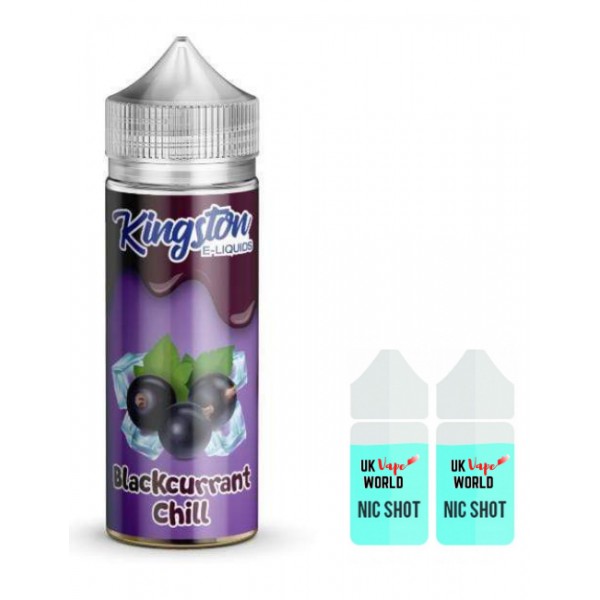 Kingston Blackcurrant Chill 100ml Shortfill + 2 FREE Nic Shots