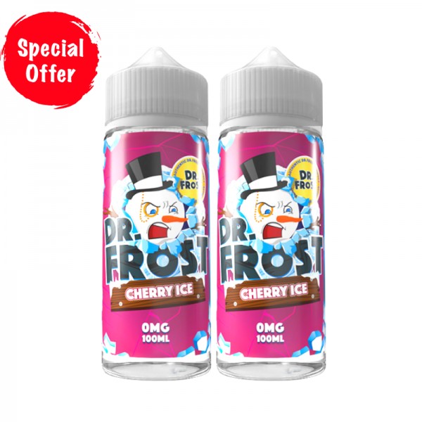 Cherry Ice Flavour Dr Frost 100ML Shortfill E Liquid