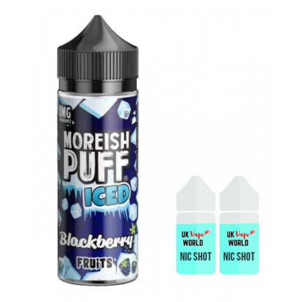 Moreish Puff Iced Blackberry 100ml Shortfill