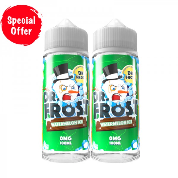 Watermelon Ice Flavour Dr Frost 100ML Shortfill E Liquid