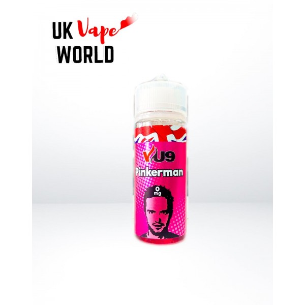 VU9 Pinkerman 100ml Shortfil E-liquid 70/30 Vg/pg + FREE 2 Nicshots