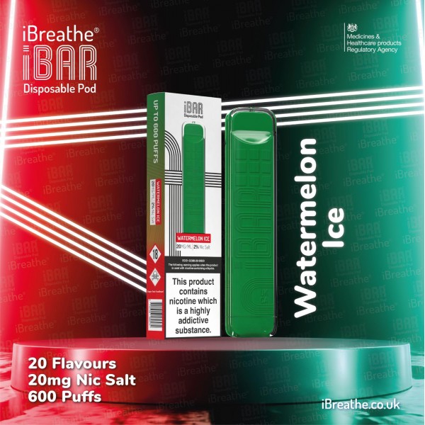 i-Breathe i-Bar Disposable Pod 600 Puff 10 pack