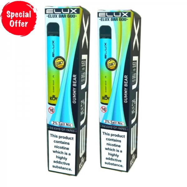 Gummy Bear By Elux Bar Disposable Vape