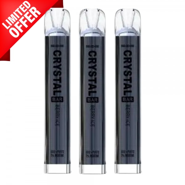 Berry Ice By Crystal Bar 600 Puffs Disposable
