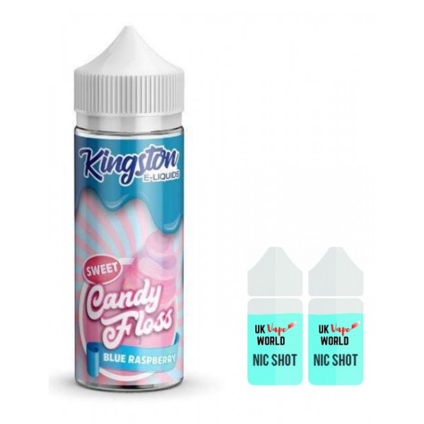 Kingston Sweet Candy Floss Blue Raspberry 100ml Shortfill