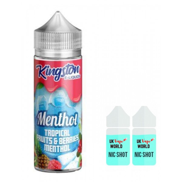 Kingston Menthol Tropical Fruits & Berries 100ml Shortfill