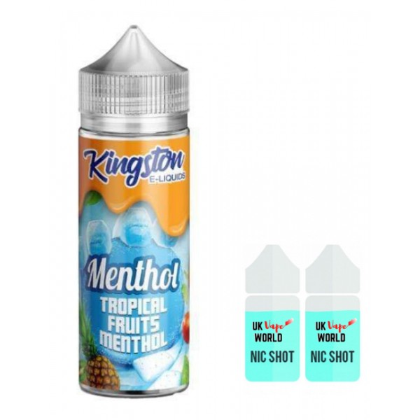 Kingston Menthol Tropical Fruits 100ml Shortfill