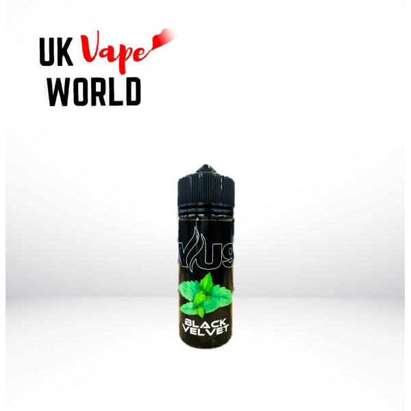 VU9 Black Velvet 100ml Shortfill E-lIQUID + Free Nic Shots