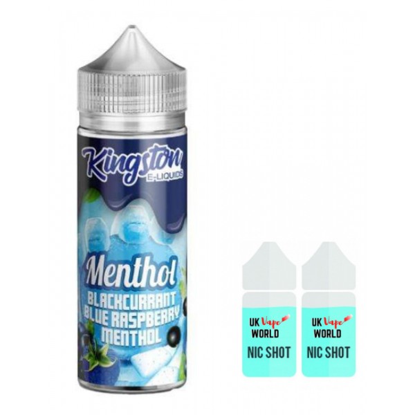 Kingston Menthol Blackcurrant Blue Raspberry 100ml Shortfill