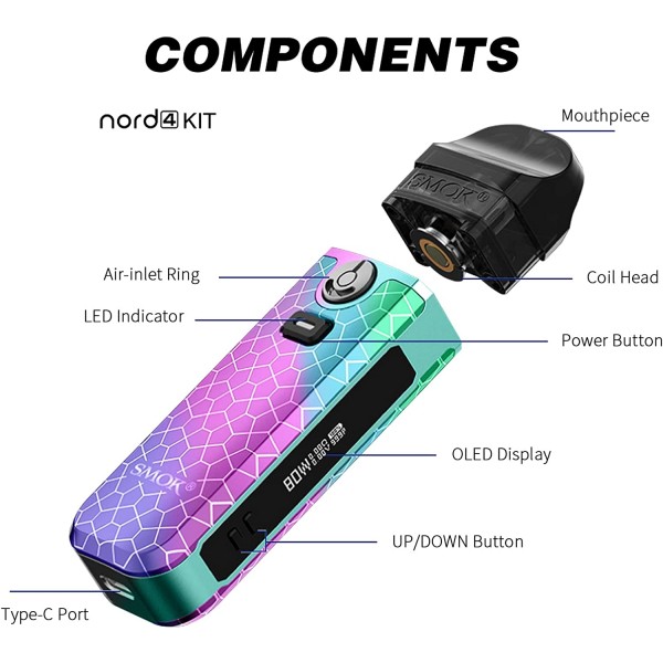 Smok Nord 4 Rainbow Pod Vape kit