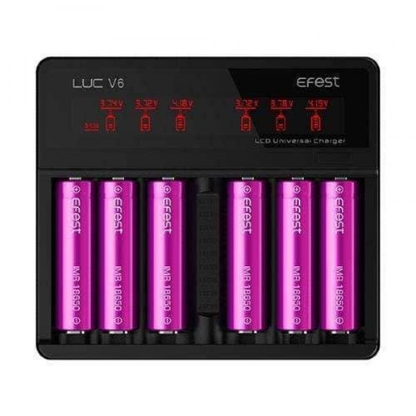 Efest LUC V6 LCD 6 Bay Charger