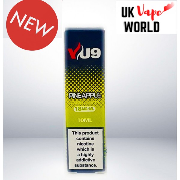 VU9 Pineapple E-Liquid Juice 70/30 vg/pg10X10ml Liquid 6/12/18 MG