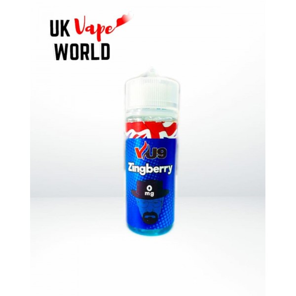 VU9 Zingberry 50/50 VG/PG 100ml Shortfill E-Liquid + 2 Free Nicshots