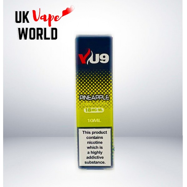 VU9 Pineapple E-Liquid Juice 70/30 vg/pg10X10ml Liquid 6/12/18 MG
