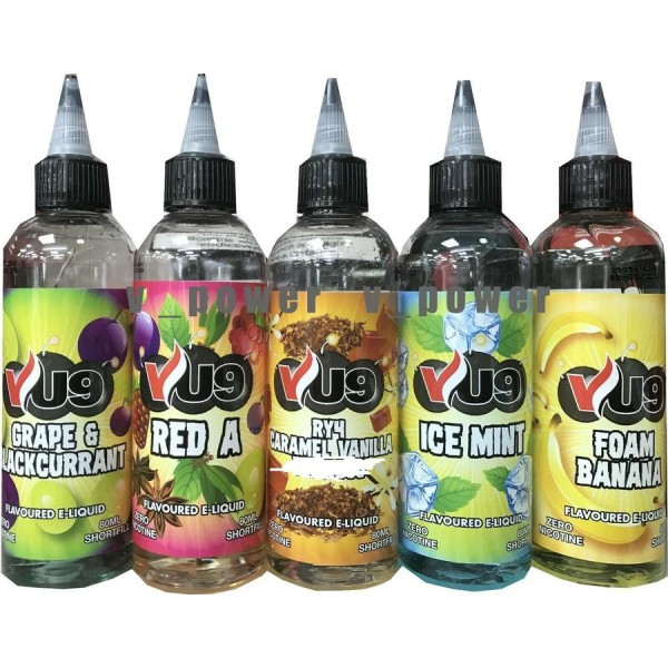 VU9 80ml Shortfill E-Liquid RY4 Caramel Vanilla Tobacco