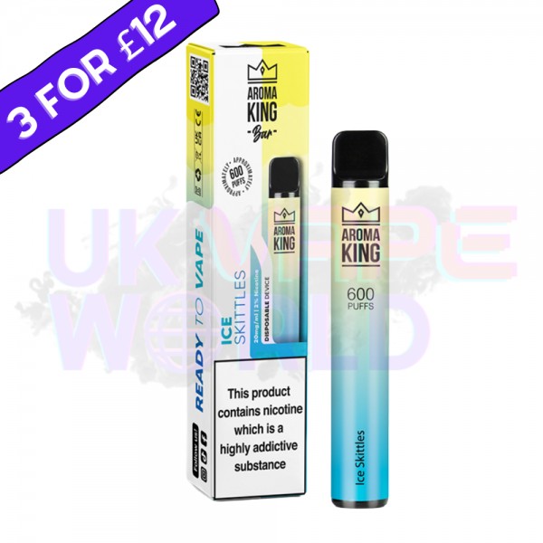 Ice Skittles By Aroma King 600 Puffs Disposable