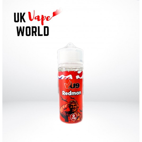VU9 Redman 100ml Shortfil E-Liquid 70/30 VG/PG + two nicshots