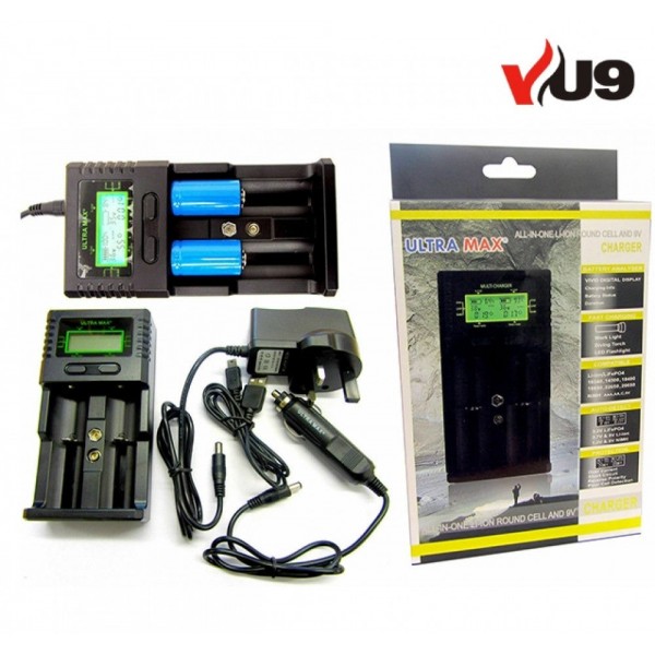 Ultramax UniversaL Battery Charger AA AAA Li-iON LiFePO4