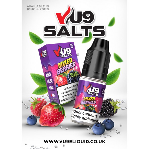 Vu9 Pod Salts 10ml 10mg Pack of 3
